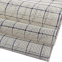 3.3 Count Rug Canvas Base Fabric Hooking Mesh Canvas, with Blue Grid Lines, W59 x L39