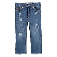 Girls' High Rise Straight Fit Jeans