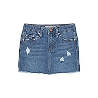Girl's Five-Pocket Destruct Miniskirt (Little Kids)