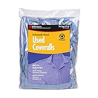 Buffalo Industries (15005) Heavy-Weight, Used Denim Coveralls - Great for Paint, Construction, and Automotive Industries - Size Large - Pack of 1