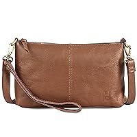 Premium Crossbody Bag for Women - Small Genuine Leather Wallet Purses Satchel Shoulder Bags Wristlet Clutch Handbags - Trendy