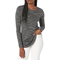 Amazon Essentials Women's Supersoft Terry Regular-Fit Long-Sleeve Shirttail Hem Shirt (Previously Daily Ritual)