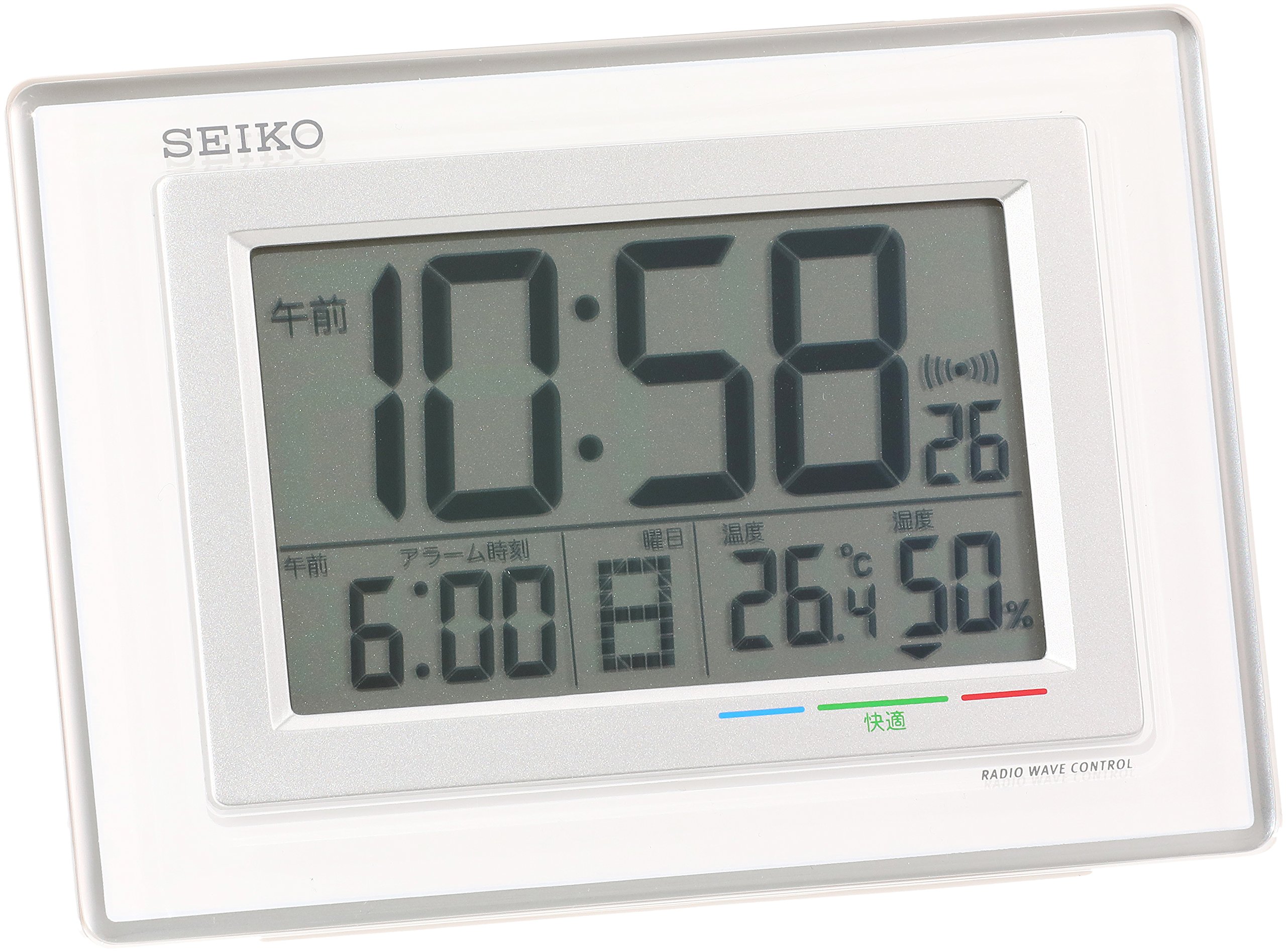 Mua Seiko clock alarm clock Wireless Digital Calendar Keep Temperature  Humidity Display White sq686 W Seiko trên Amazon Nhật chính hãng 2023 | Fado