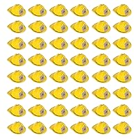 Beistle 66784S-Y 48-Pack Plastic Fire Chief Hats, Yellow
