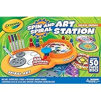 Crayola Spin & Spiral Art Station Deluxe, DIY Crafts, Toys for Boys & Girls, Gift, Ages 6, 7, 8, 9