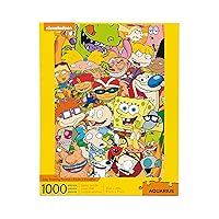AQUARIUS Nickelodeon 90s Puzzle (1000 Piece Jigsaw Puzzle) - Officially Licensed Nickelodeon Merchandise & Collectibles - Glare Free - Precision Fit - 20 x 28 Inches