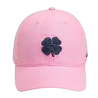 Black Clover Soft Luck 4 Pink Adjustable Hat with Navy Clover