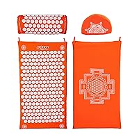 ShaktiMat Acupressure Mat and Pillow Set Original Level, Organic Cotton GOTS Certified, Ethically Handcrafted in India, FSA/HSA Eligible, Sustainable & Durable. Acupuncture eases Stress, Helps Relax