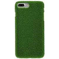 Long-Lasting Real-Grass-Texture Green Turf Case for Apple iPhone 7/8 Plus - Made in Japan [Central Park]