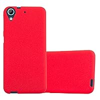 Case Compatible with HTC Desire 626G in Frost RED - Shockproof and Scratch Resistant TPU Silicone Cover - Ultra Slim Protective Gel Shell Bumper Back Skin