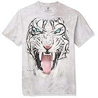 The Mountain Big Face Tribal White Tiger T-Shirt