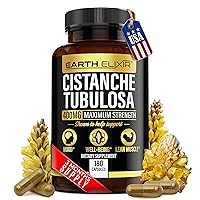 Cistanche Tubulosa 400 mg (180 Capsules) 3 Months Supply – Made in USA - 3rd Party Tested - Cistanche Supplement - Zero Fillers - Max Purity- Vegan - Nootropics - 100% Pure Cistanche Herb
