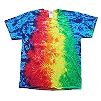 Rockin' Cactus Men's Tie Dye T-Shirt-Rainbow Crinkle-M