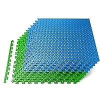 Thick Puzzle Exercise Mat Foam Interlocking Tiles Protect Floors from Gym Equipment Exercise, Durable Non-Skid Texture, Kid Baby Family Safe Easy to Assemble
