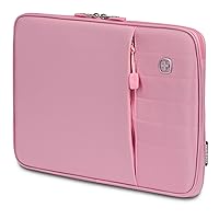 SwissGear Padded Zippered Laptop Sleeve, Micro-Twill Laptop Case with Zippered Front Compartment & Fleece Lining