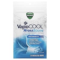VapoCOOL HydraSoothe Medicated Drops, Best Relief to Soothe Sore Throat Pain, 20 Count