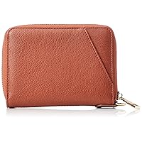 Men's Women Bifold Half Wallet Ic Card Zipper Faux Leather Keys