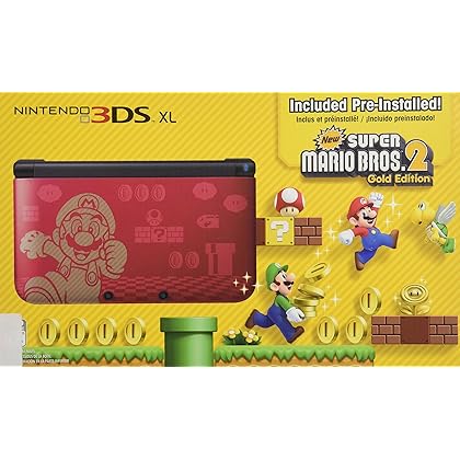 Nintendo 3DS XL New Super Mario Bros 2 Limited Edition (Renewed)