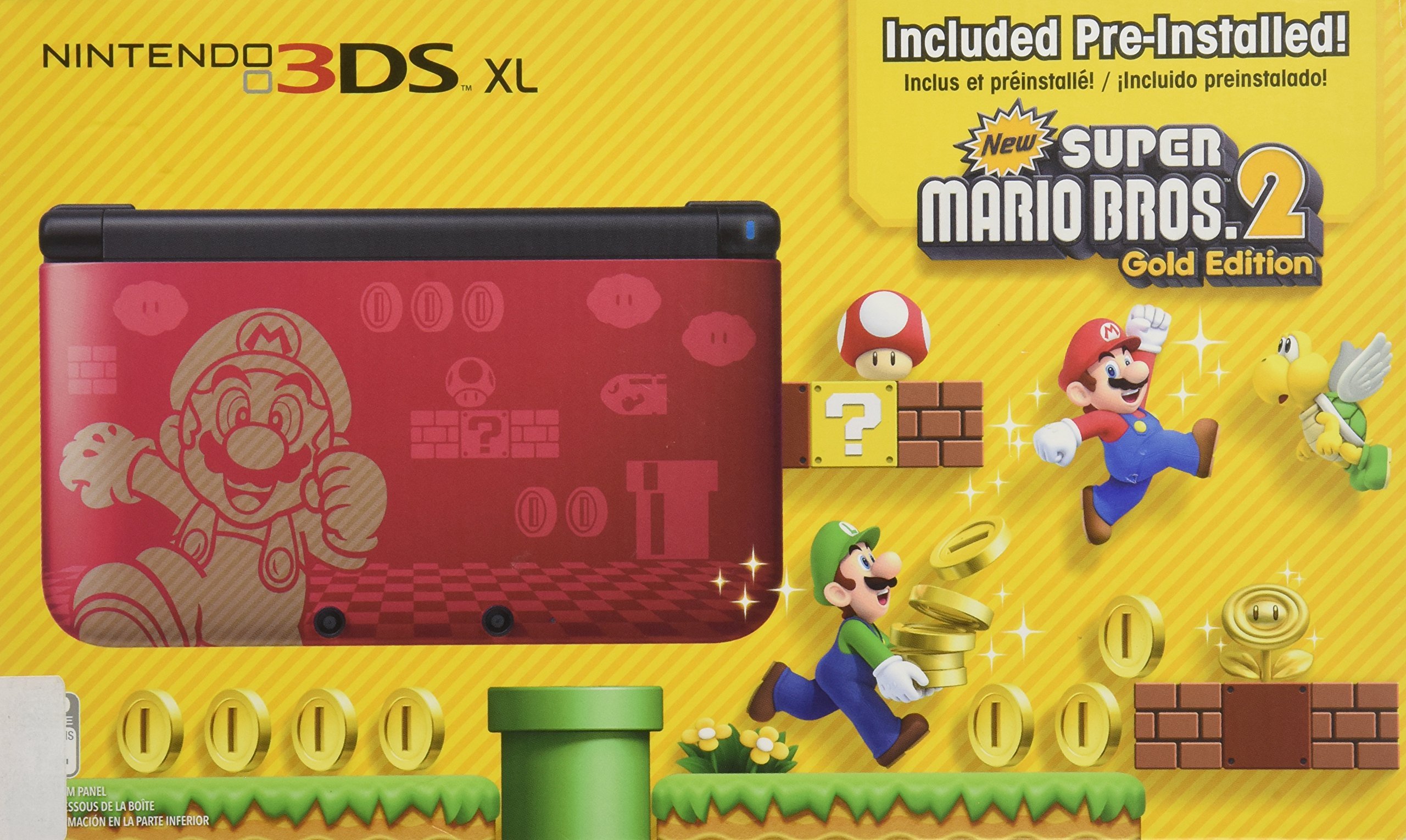 Nintendo 3DS XL New Super Mario Bros 2 Limited Edition (Renewed)