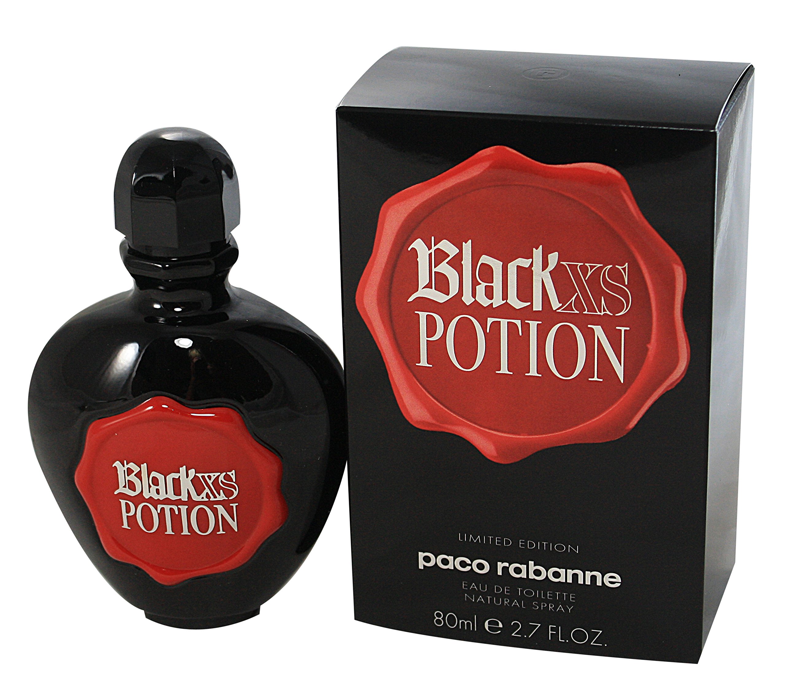 PACO RABANNE Black XS Potion Eau De Toilette Spray, Limited Edition, 2.7 Ounce