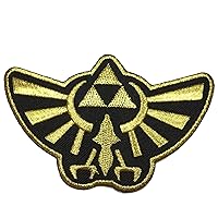 Men's Legend of Zelda Hyrule's Royal Crest Gold Logo Patch (Gold)