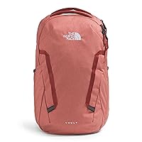 THE NORTH FACE Women's Vault Everyday Laptop Backpack, Light Mahogany Dark Heather/Iron Red/TNF Black, One Size