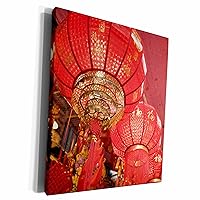 3dRose Vietnam, Hanoi. Tet Lunar New Year, red lanterns - Museum Grade Canvas Wrap (cw_257305_1)