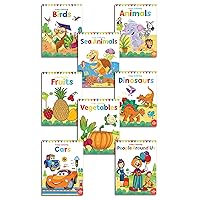 Little Artist Copy Colouring Boxset: Pack of 8 Books (Birds, Sea Animals, Fruits, Vegetables, Dinosaurs, Cars and People Around Us) (Little Artist Series)