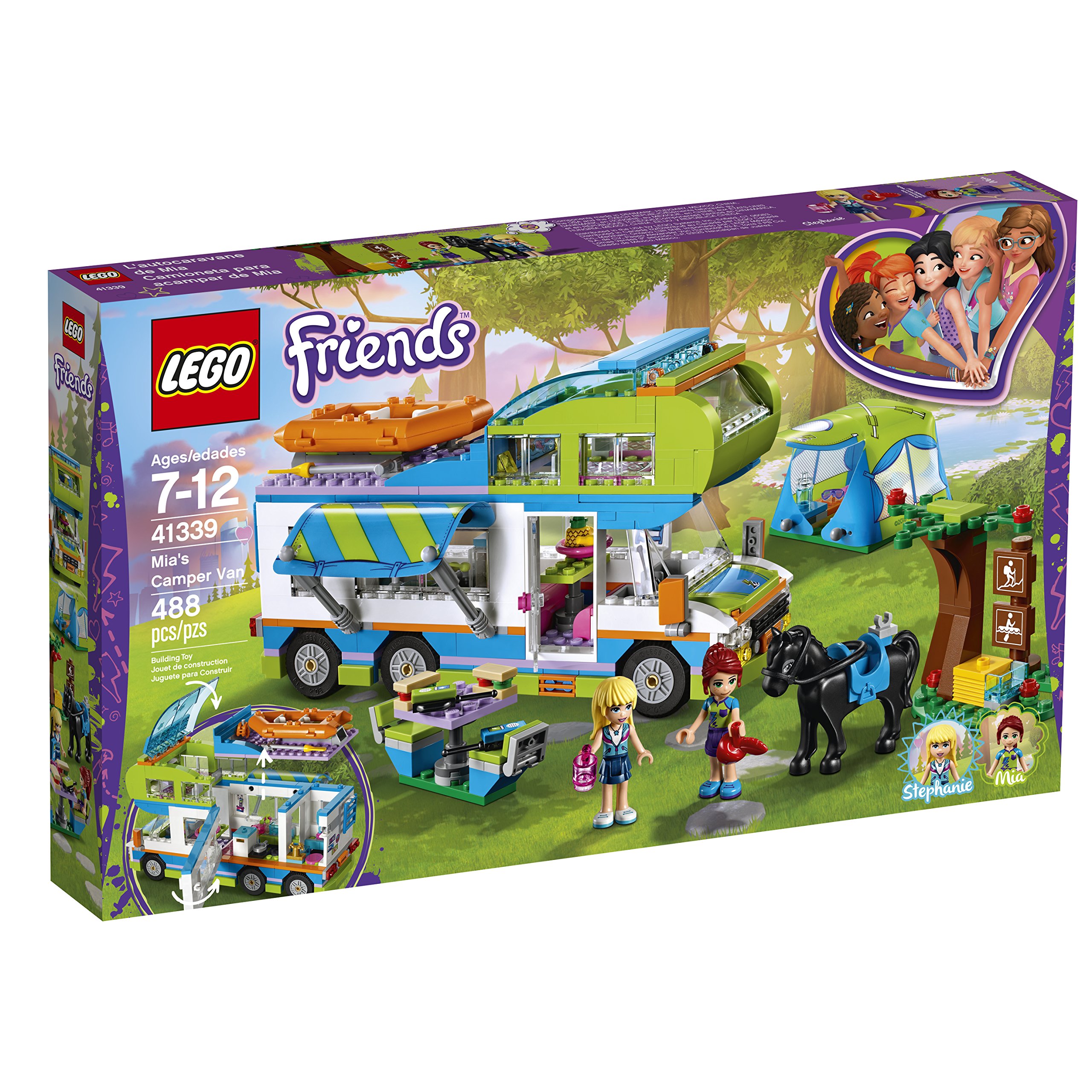 LEGO Friends Mia's Camper Van 41339 Building Set (488 Pieces) (Discontinued by Manufacturer)