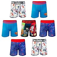 DC Comics Superhero Boxer Briefs Multipacks with Batman, Flash, Superman & more, sizes 4, 6, 8, 10, 12