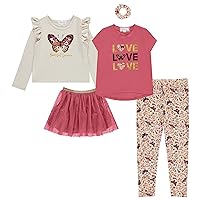 BTween Girls Kids Fall Clothing and Accessory Set- 5pc Mix And Match Sets