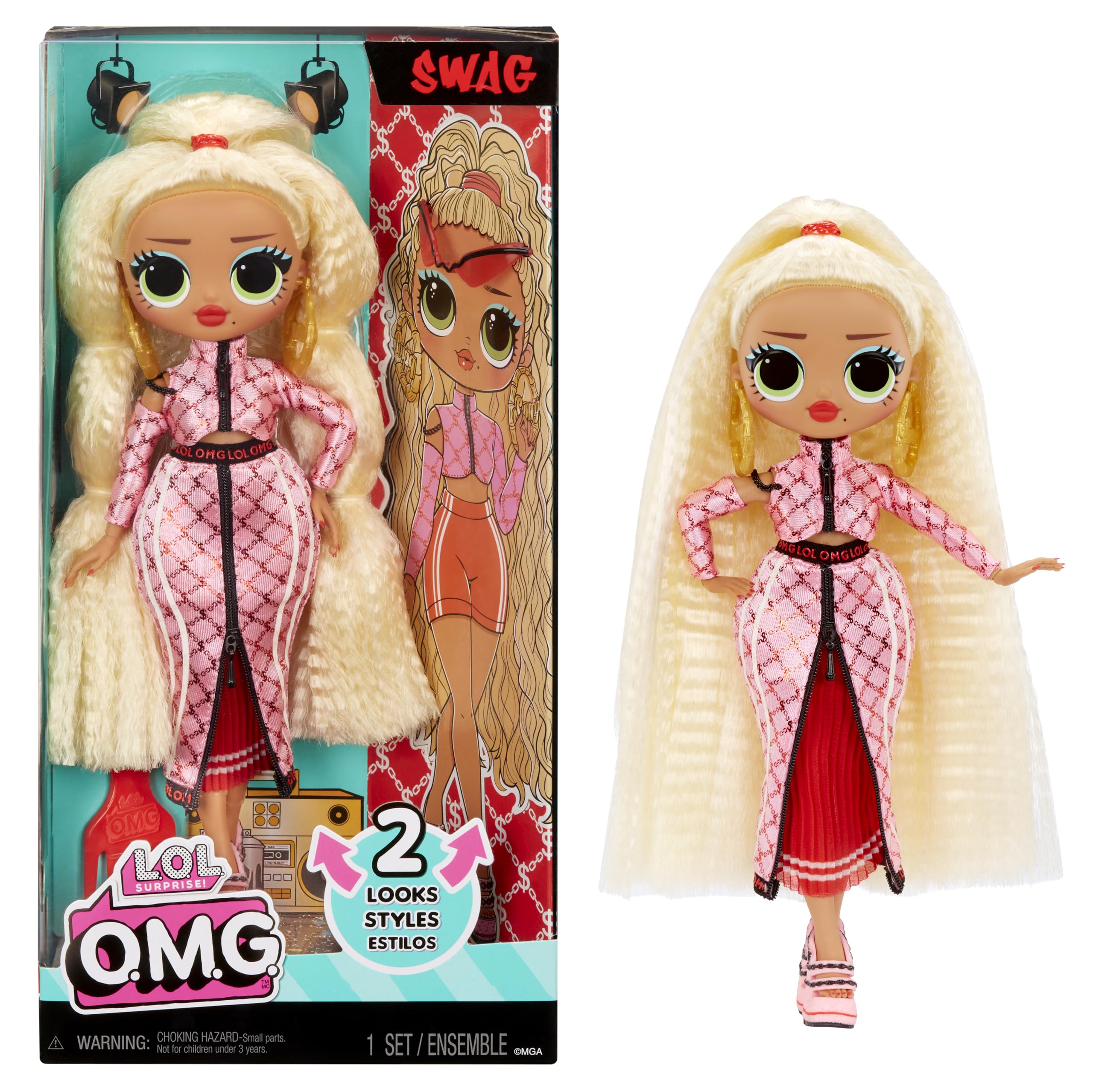 LOL Surprise OMG Swag Fashion Doll with Multiple Surprises Including Transforming Fashions and Fabulous Accessories – Great Gift for Kids Ages 4+