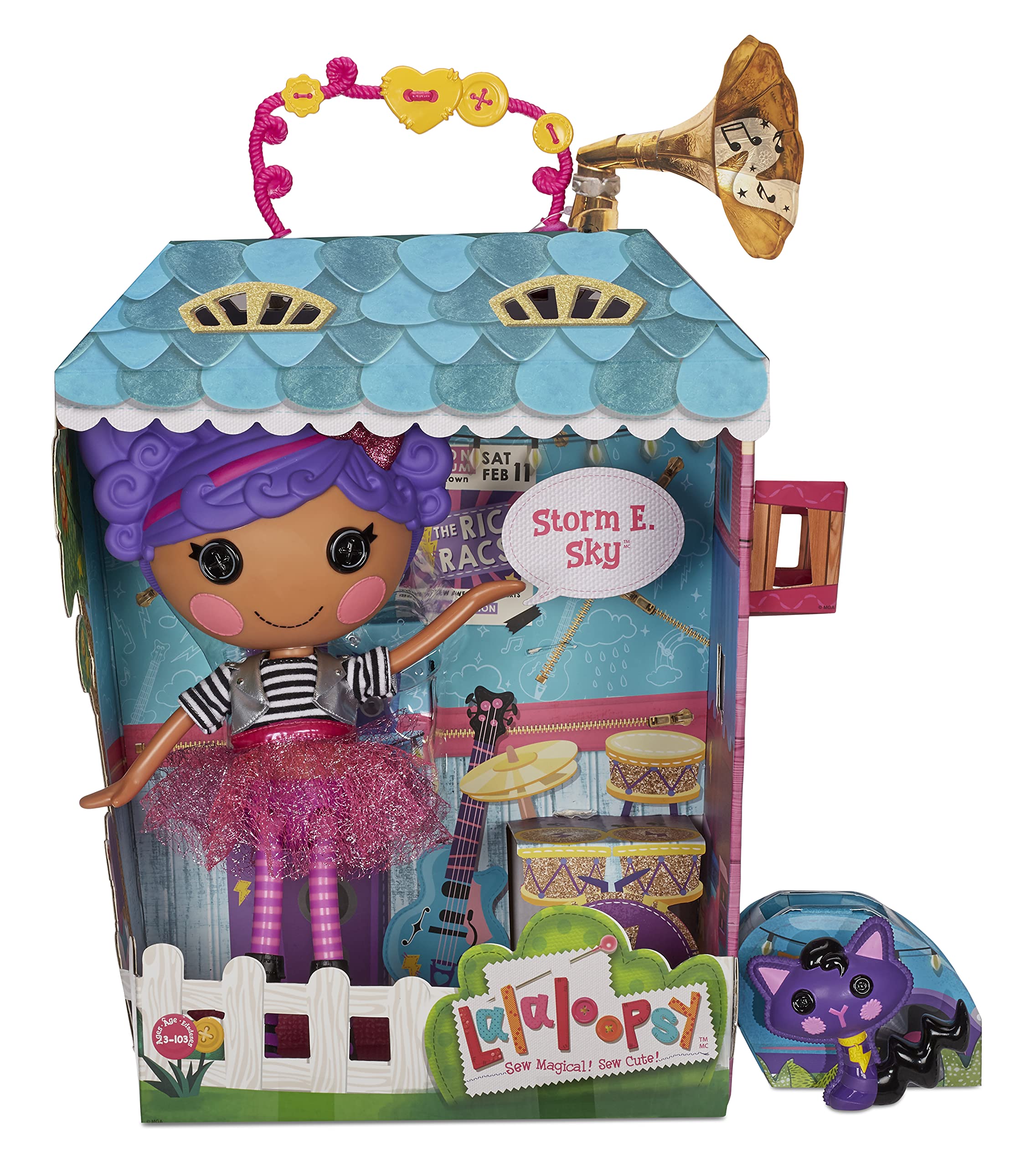 Lalaloopsy Doll- Storm E. Sky and Cool Cat, 13