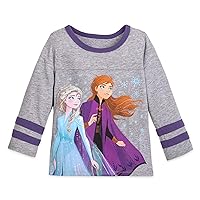 Disney Anna and Elsa Football T-Shirt for Girls – Frozen 2, Size M (7/8) Multicolored