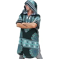 RaanPahMuang African Dashiki Long Urban Warlock Jacket Hood Hoody Fashion