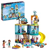LEGO Friends Sea Rescue Center Set for Girls and Boys with Otter, Seahorse and Turtle Figures, Animal Care and Vet Toys for Children from 7 Years, 41736