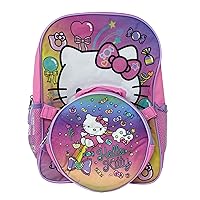 Fast Forward Hello Kitty 16 Inches Large Backpack with Lunch Bag