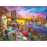 Cra-Z-Art - RoseArt - Kodak Premium Cork - Manhattan Balcony Sunset - 1000 Piece Jigsaw Puzzle