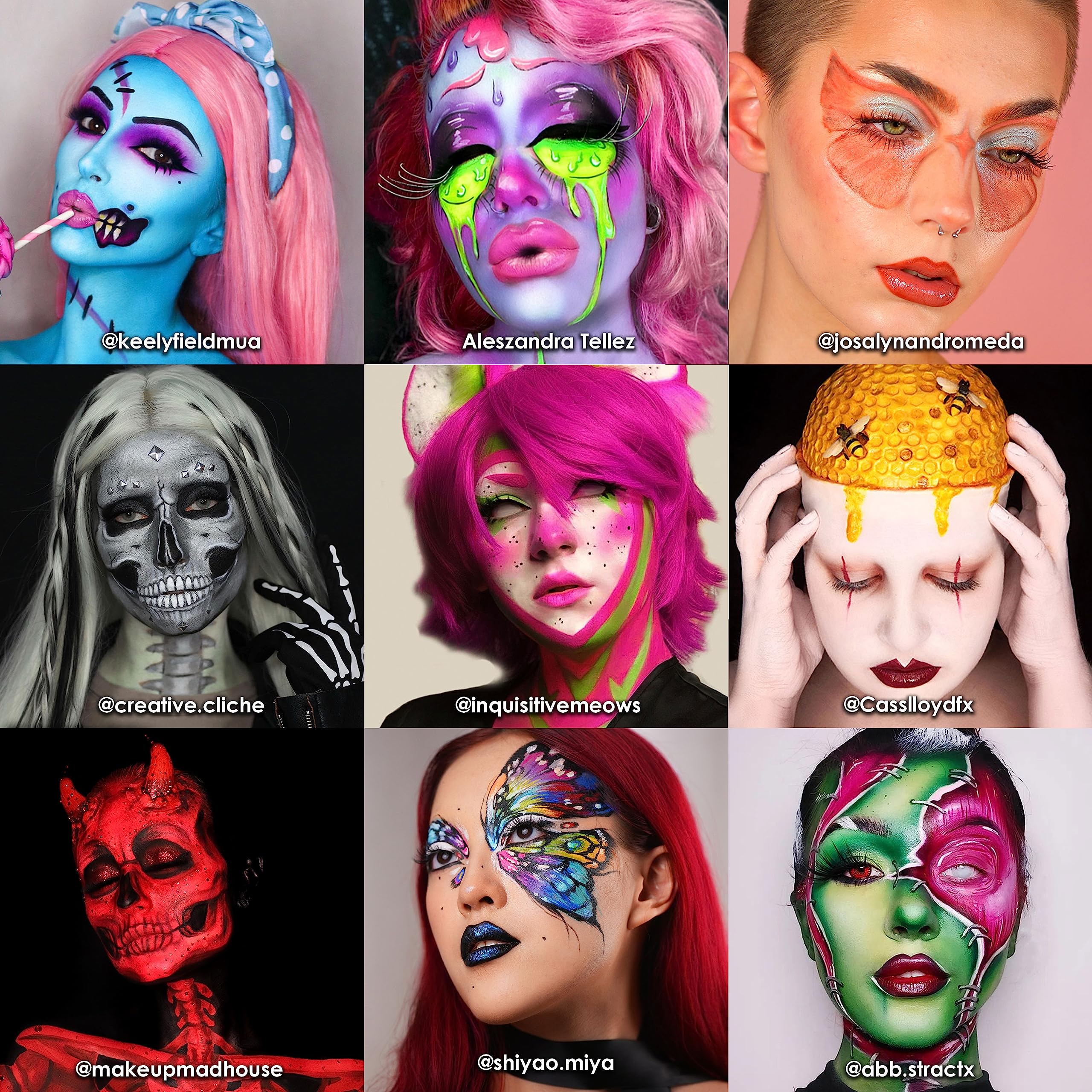 Mehron Makeup Paradise Makeup AQ 30 Color Pro Palette | Magnetic and Refillable Palette | Body Paint & Face Paint | Professional Makeup for Costumes, SFX, Halloween, & Cosplay