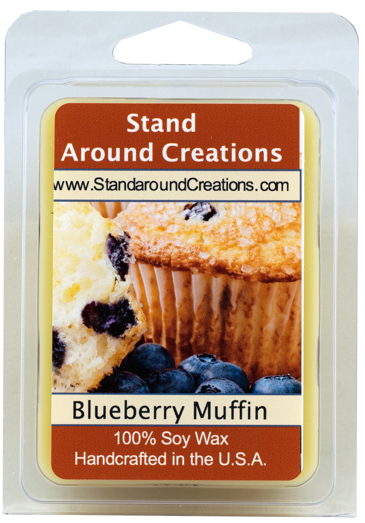 100% Soy Wax Melt Tart - Blueberry Muffins: The Aroma of Freshly Baked Blueberry Muffin w/ Juicy Tart Blueberries w/ Notes of Butter Cake 3oz.