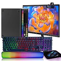HP RGB Gaming Desktop Combo I5 6500 up to 3.6GHz,16G,128G SSD+3T,GeForce GT 730 2G GDDR5,New 24