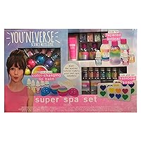 Just My Style Youniverse Super Spa Set At-Home STEM Kits For Kids Age 8 And Up, DIY Spa Day, DIY Soap & Lotion, Spa Birthday Parties, Sleepovers , Pink