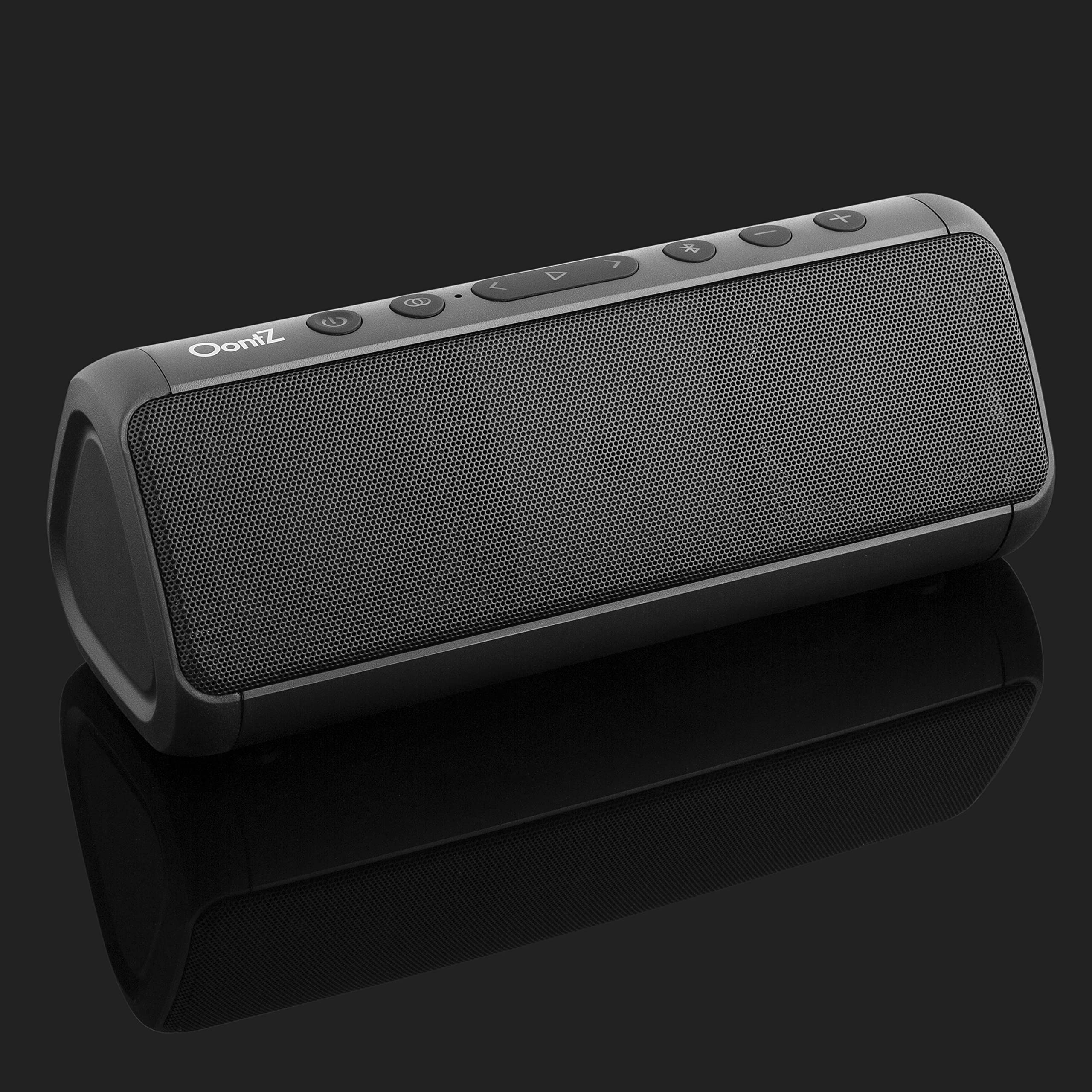 OontZ Pro Bluetooth Speaker, Premium Portable IPX7 Waterproof Wireless Speaker, Long Battery Playtime up to 15 hrs, Rich Bass, Crystal Clear Stereo Sound with Aux Input (Black)