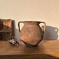 Antique Vase, Terracotta Vase, Pottery vase, Flower Vase, Antique Clay Pot, Rustic Vase, Wabi Sabi Vase, Turkish Pottery