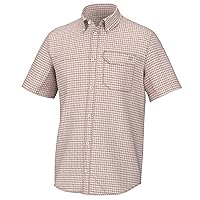 Men's Tide Point Pattern Short Sleeve Shirt, Fishing Button Down