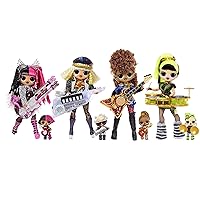 L.O.L. Surprise! OMG Remix Super Surprise with 70+ , Plays Music, 4 Fashion Dolls (Sisters), Rock Instruments, Boom Box Packaging, And Band Accessories | Ages 4+
