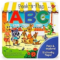 Peek-a-Flap ABC - Lift-a-Flap Board Book for Curious Minds and Little Learners; Toddlers & Kids Early Learning Alphabet Book from A to Z