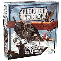 Eldritch Horror Mountains of Madness Board Game EXPANSION | Mystery Game | Cooperative Board Game for Adults and Family | Ages 14+ | 1-8 Players | Avg. Playtime 2-4 Hrs | Made by Fantasy Flight Games