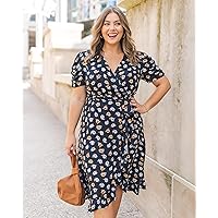 The Drop Women's Navy Floral Print Wrap Front Midi by @caralynmirand