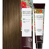 Permanent 6N Dark Natural Blonde Hair Color Dye - Naturally-derived, Vegan & 100% Gray Coverage that Lasts up to 8 Weeks